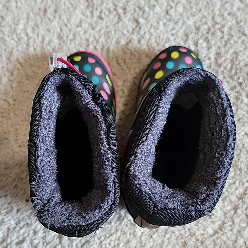 Western Chief Girls Size 12 Waterproof Winter Boots Faux Fur Lined -30°F EUC - Picture 11 of 14
